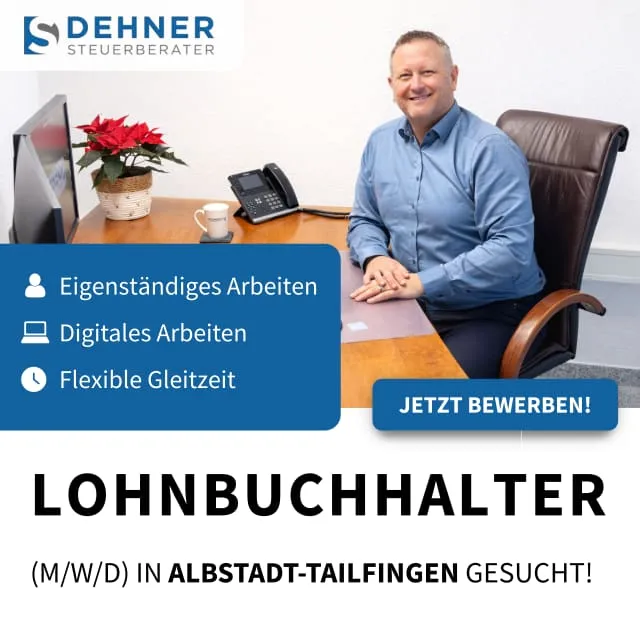 Recruiting-Anzeige für Jochen Dehner Steuerberater