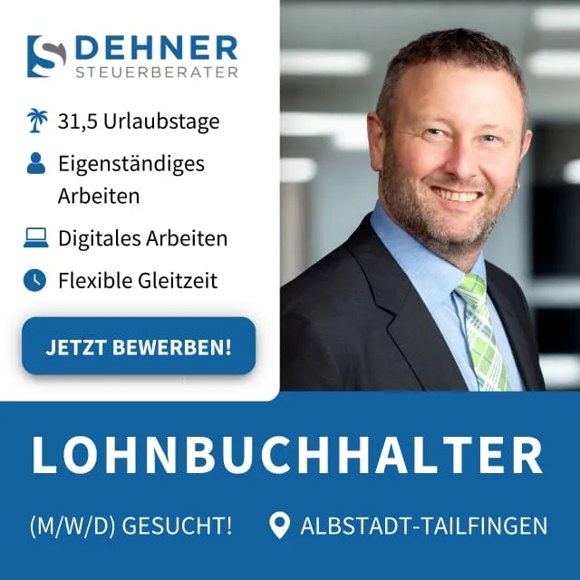 Recruiting-Anzeige für Jochen Dehner Steuerberater