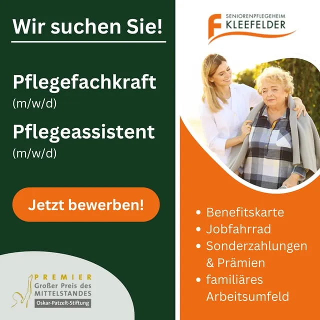 Anzeige Seniorenpflegeheim Kleefelder