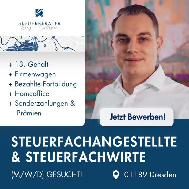 Recruiting-Anzeige für Renz & Collegen Steuerberater