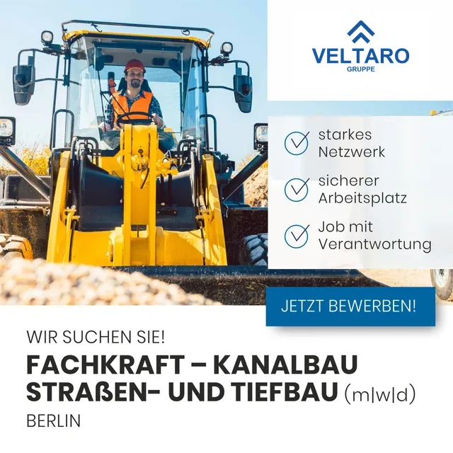 Anzeige im Social Recruiting für VELTARO Gruppe
