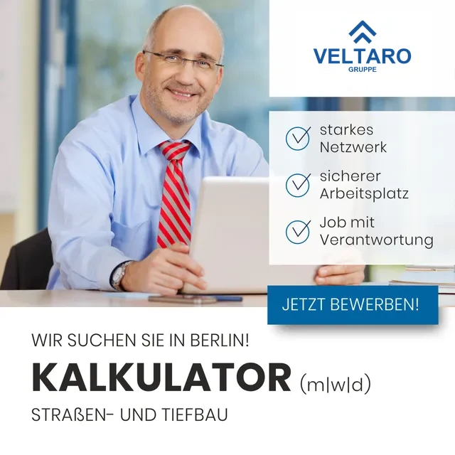 Anzeige für VELTARO Gruppe