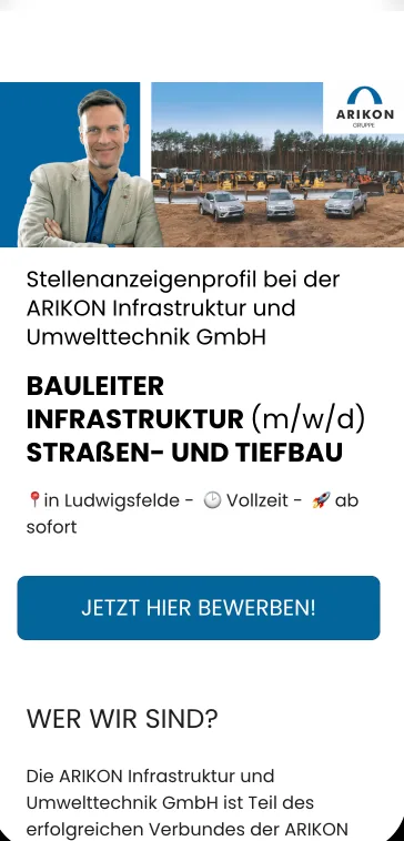 Bewerbungsfunnel ARIKON Gruppe