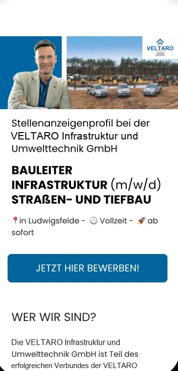 Bewerbungsfunnel VELTARO Gruppe
